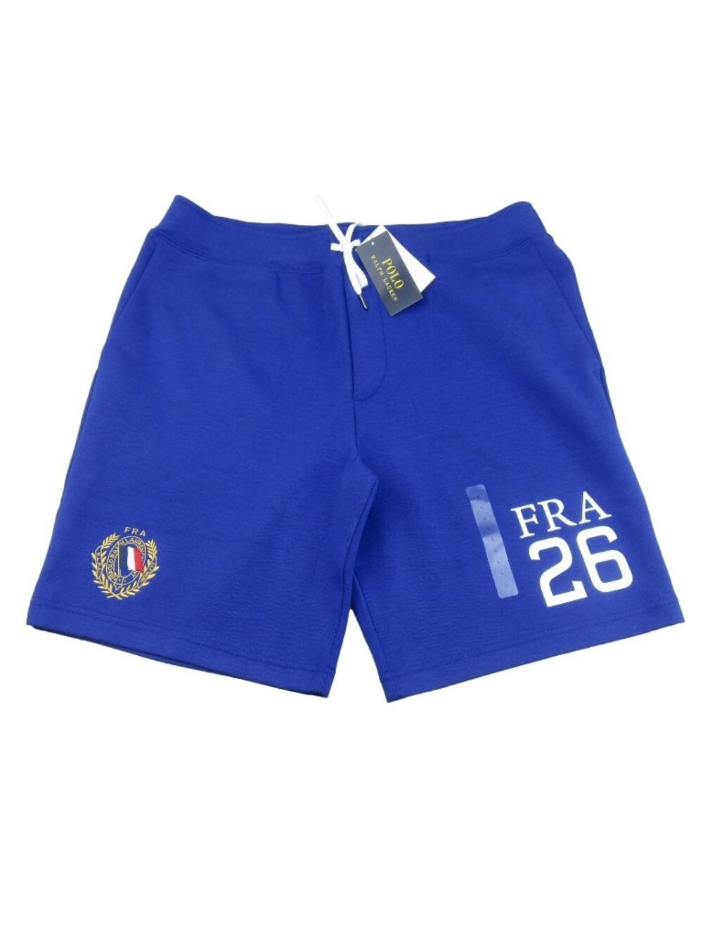Polo Ralph Lauren France Crest Flag Shorts Men's Size Large Blue NEW